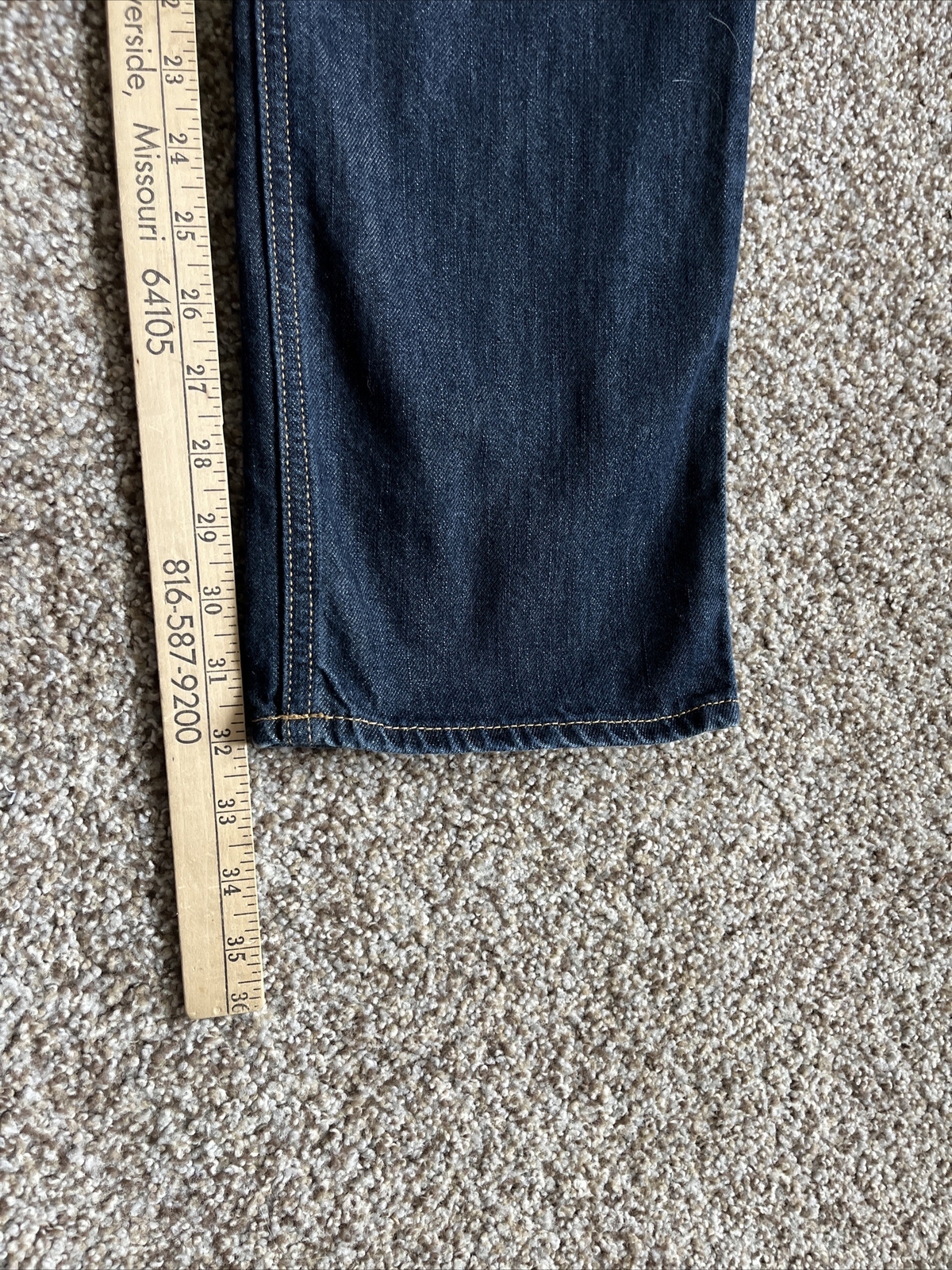 Polo Ralph Lauren Jeans Youth Boys 20 Straight Leg Dark Wash Denim 31x28 - View 9
