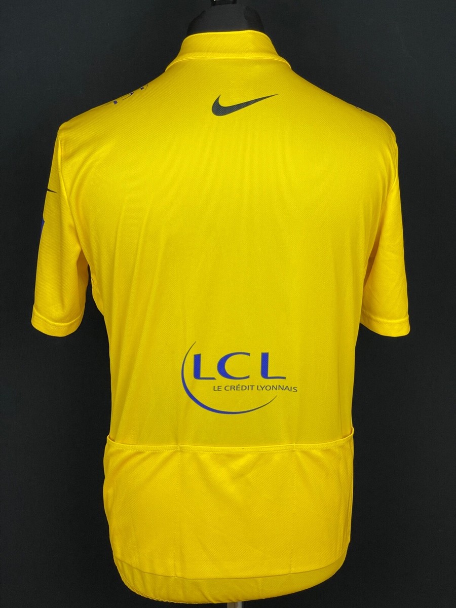 Nike Tour De France 2006 Cycling Jersey Men's Size L Yellow