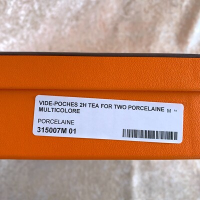 Hermes Porcelain Vide Poche Change Tray Ashtray Tea for Two