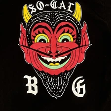 So Cal BG Speedshop Devil T Shirt Black Size L 