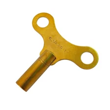 Brass Replacement Clock Key For Key Wind Clocks Size 17 / 6.50 mm  - Clock Parts