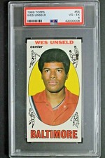 Wes Unseld HOF 1969 Topps #56 Graded ROOKIE Card Vintage PSA 4 