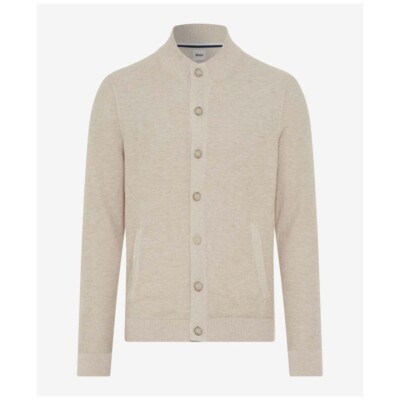 Brax Men's Cardigan Style Jeff Beige 264108 70127300 57 Beach