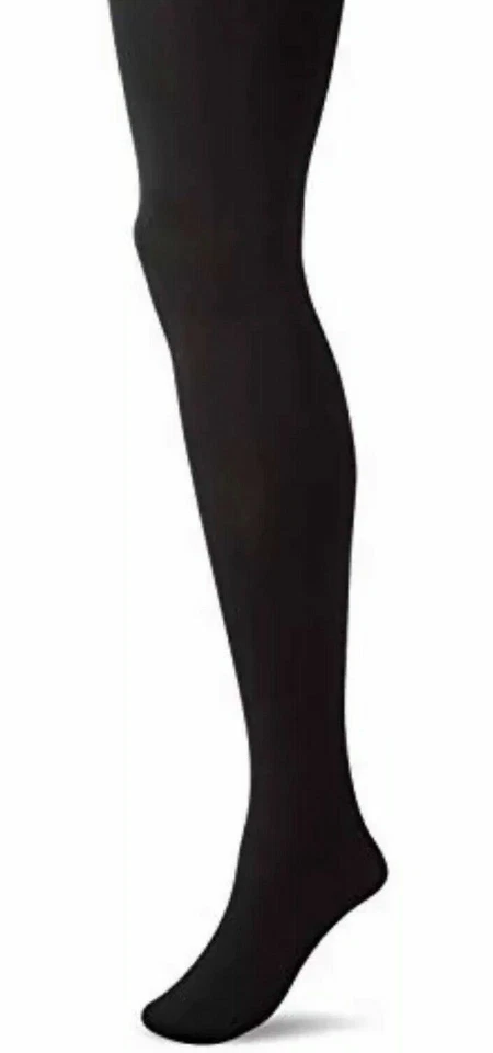 Medias suéter de punto plano para mujer Hue ESF16074, negras, talla S/M Foto 2 de 4