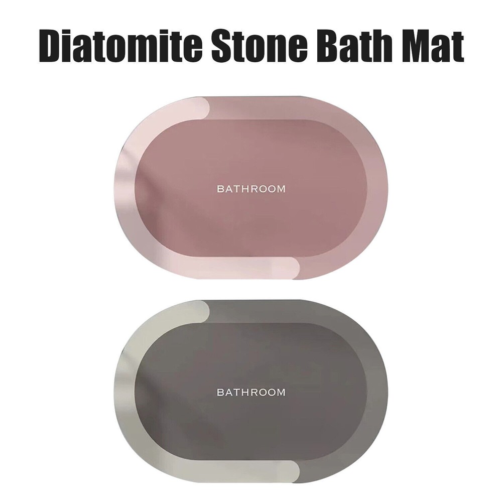 NEW Diatomite Stone Bath Mat Bathroom Water,  Non-Slip