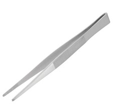 TWEEZERS straight serrated gripping jaws stainless steel non slip ENGINEER PT-10