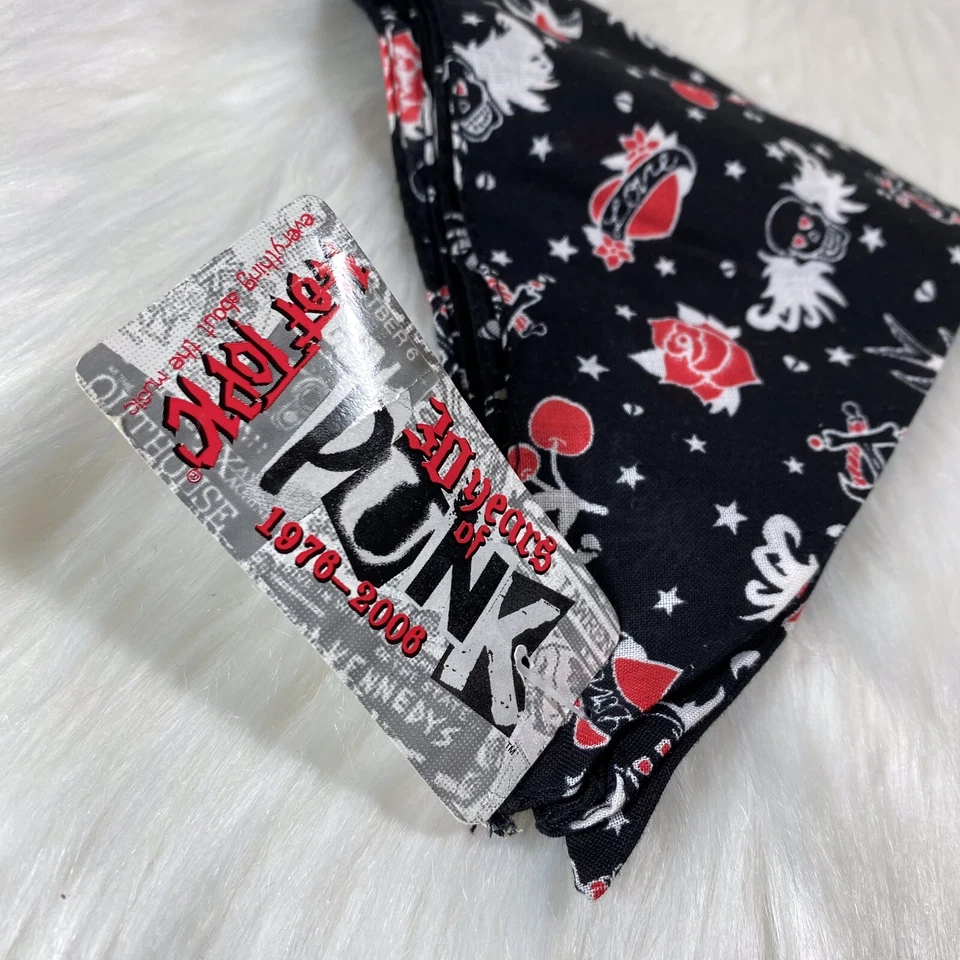 Hot Topic Tattooed Tattoo Scarf Bandana Rockabilly Psychobilly Sailor Foto 2 de 4