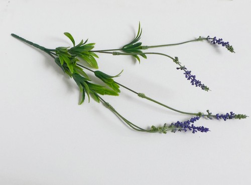 6 Pcs Lavender Bushes Artificial Plastic Plants (5 stems each) #87 - Picture 3 of 6