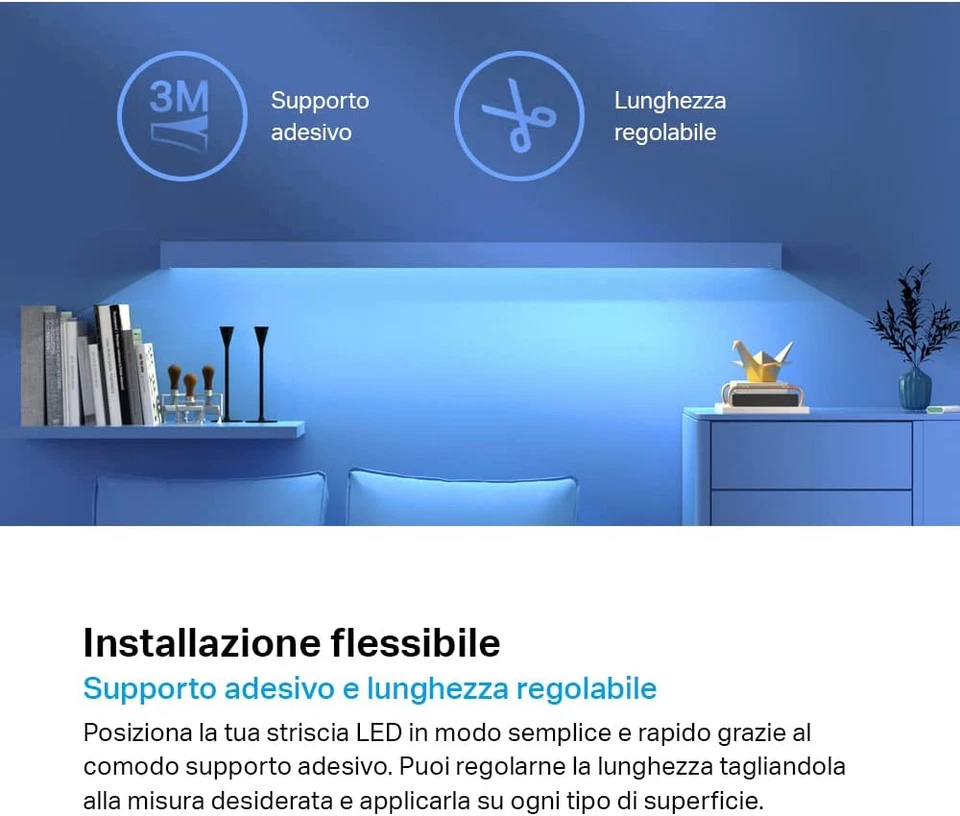 Tp-Link  L900-5 Striscia LED Smart Wi-Fi 5M, Controllo Vocale Compatibile Con Al - Immagine 3 di 4