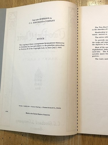 Libros de coro de dos partes Birchard una y dos partituras himnos de Harry L Harts 1937 - Imagen 2 de 6