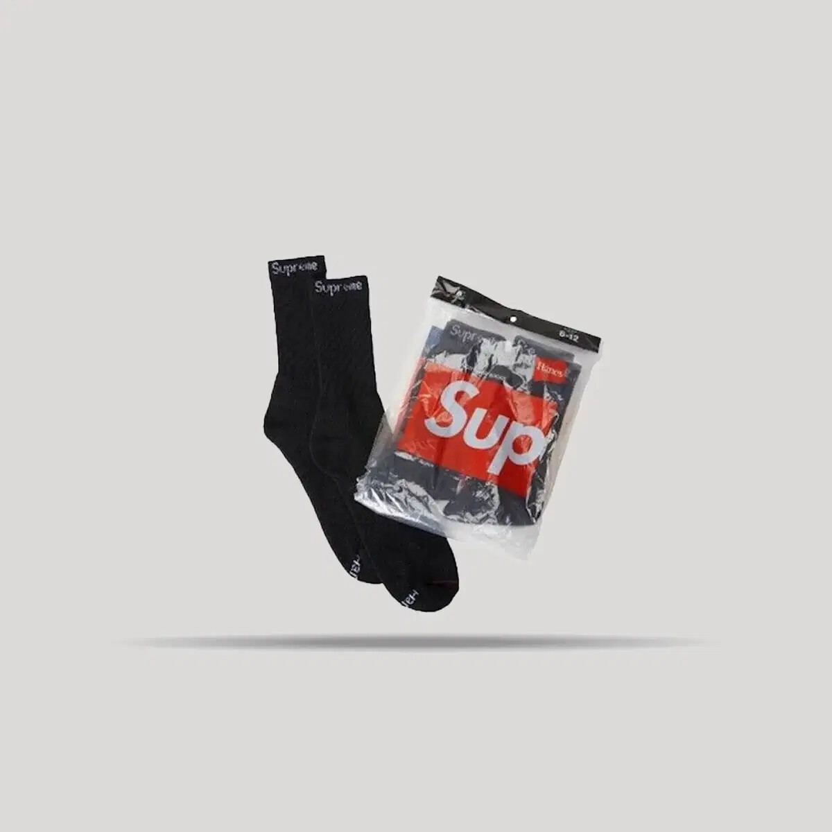 Supreme Haynes Crew Socks Black