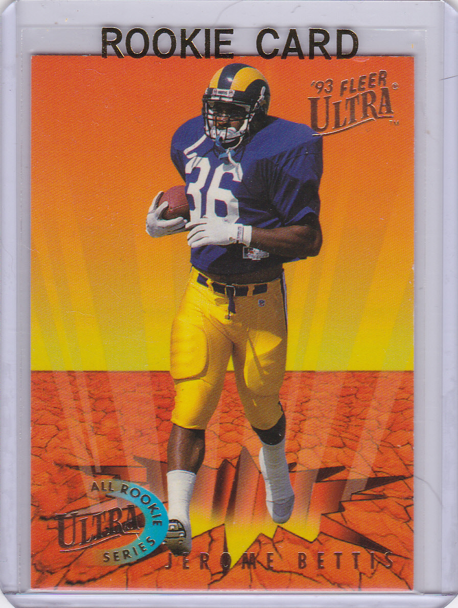 [5シリ]Jerome bettis nfl auto JEROME BETTIS 1993 TOPPS NFL ROOKIE CARD RC #604 PITTSBURGH