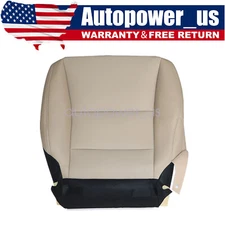 Driver Bottom Leather Seat Cover Tan Perforated For 2013-2017 Honda Accord Sedan