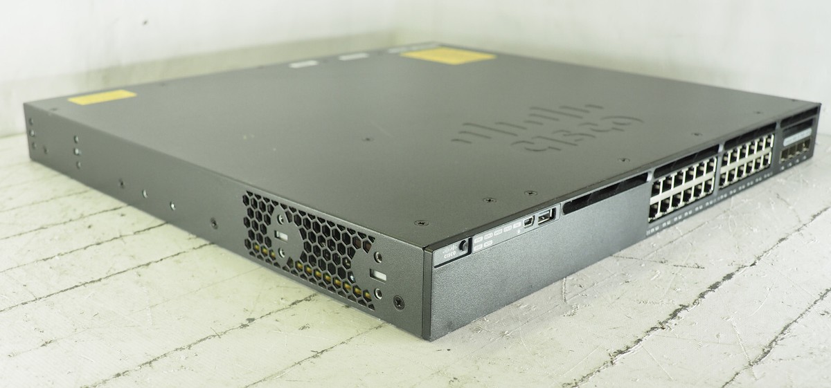 Cisco Catalyst WS-C3650-24PS-E V05 x 2台 Cisco WS-C3650-24PS-S V05 3650 Poe Gigabit 24 Ports Catalyst