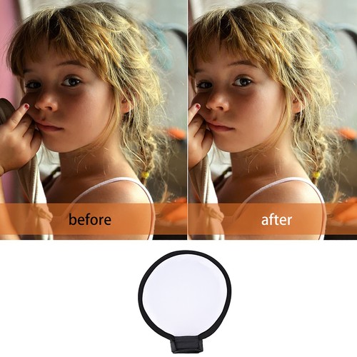 Mini Round Beauty Dish Speedlite Flash Diffuser Softbox ECM - Picture 2 of 15