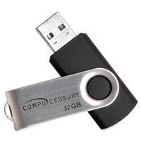 Compucessory Flash Drive 32gb No Password Protectn Black/silver 91007 on sale Compucessory Flash Drive 32gb No Password Protectn Black/silver 91007 on sale
