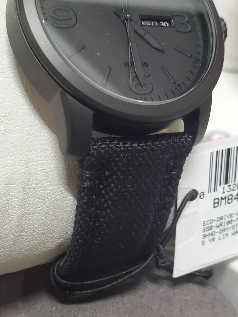 CITIZEN MEN'S $295 ECO-DRIVE BLACK ION WATCH, DAY/DATE CITIZEN MEN'S $295 ECO-DRIVE BLACK ION WATCH, DAY/DATE