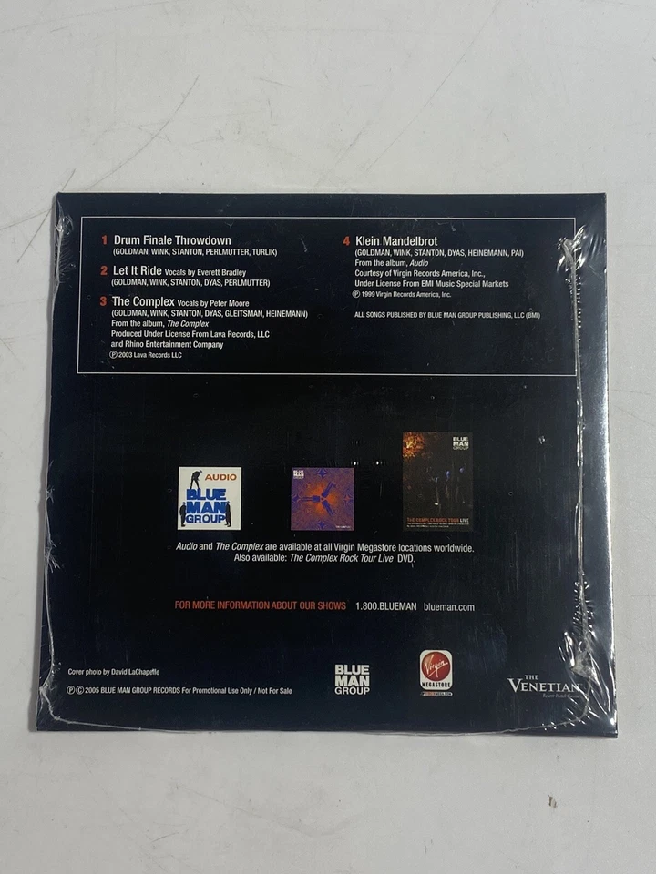 Blue Man Group - Limited Edition Las Vegas 4 Song Sampler CD (2005) - Image 2 of 2