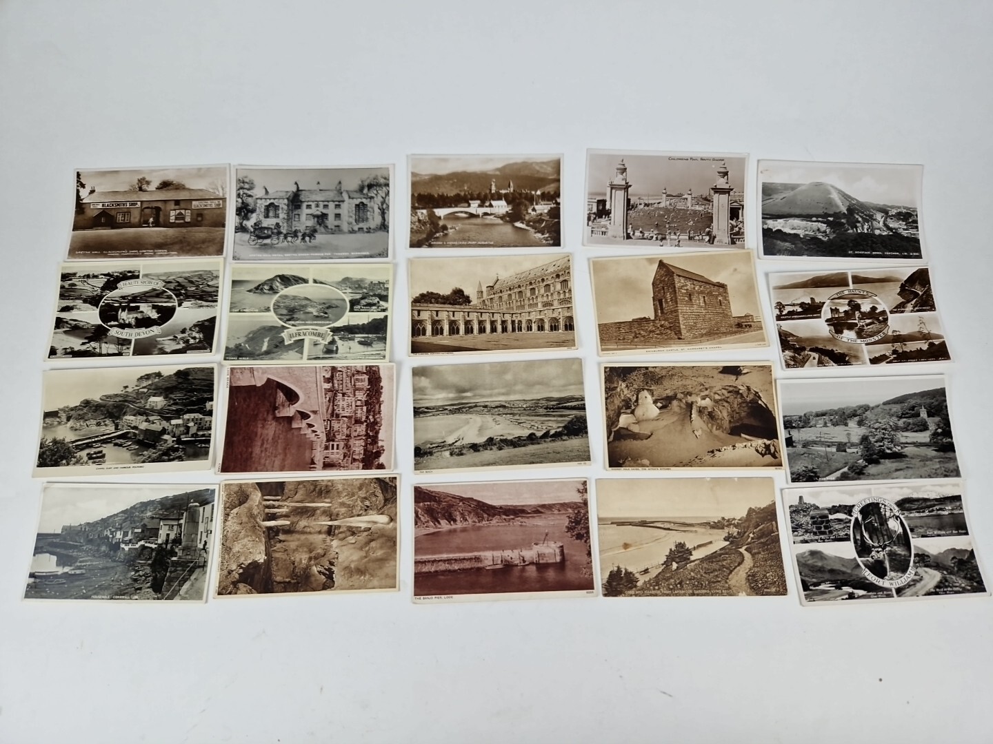 Vintage Postcards Bulk Buy Job Lot x 157 Black & White Great Britain