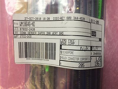 87832-2420 MOLEX CONN HEADER 24POS 2MM VERT SMD 5 PIECES | eBay