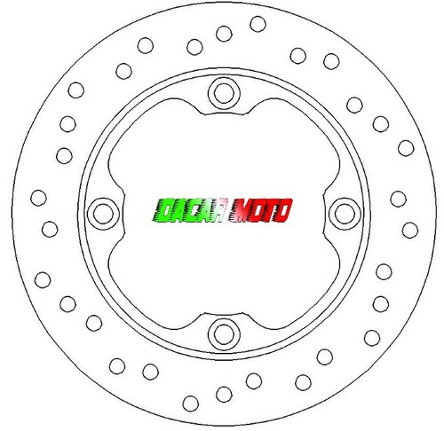 DISCO FRENO POSTERIORE TRIUMPH Speed Triple 1050 2005 2006 2007 2008 2009 2010 - Picture 2 of 3