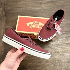 Vans Port Royale Red Authentic Sneaker Off The Wall Size Women 6 Men 4.5 NEW
