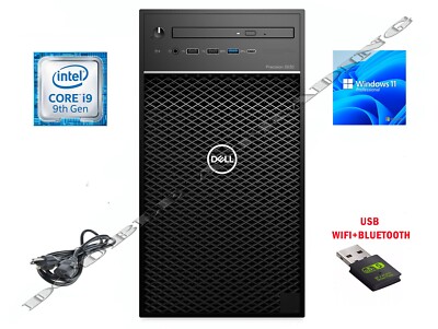 Dell Precision 3630 Mid-Tower i9-9900K + up to 128GB RAM& 2TB SSD& 8TB HD& Win11