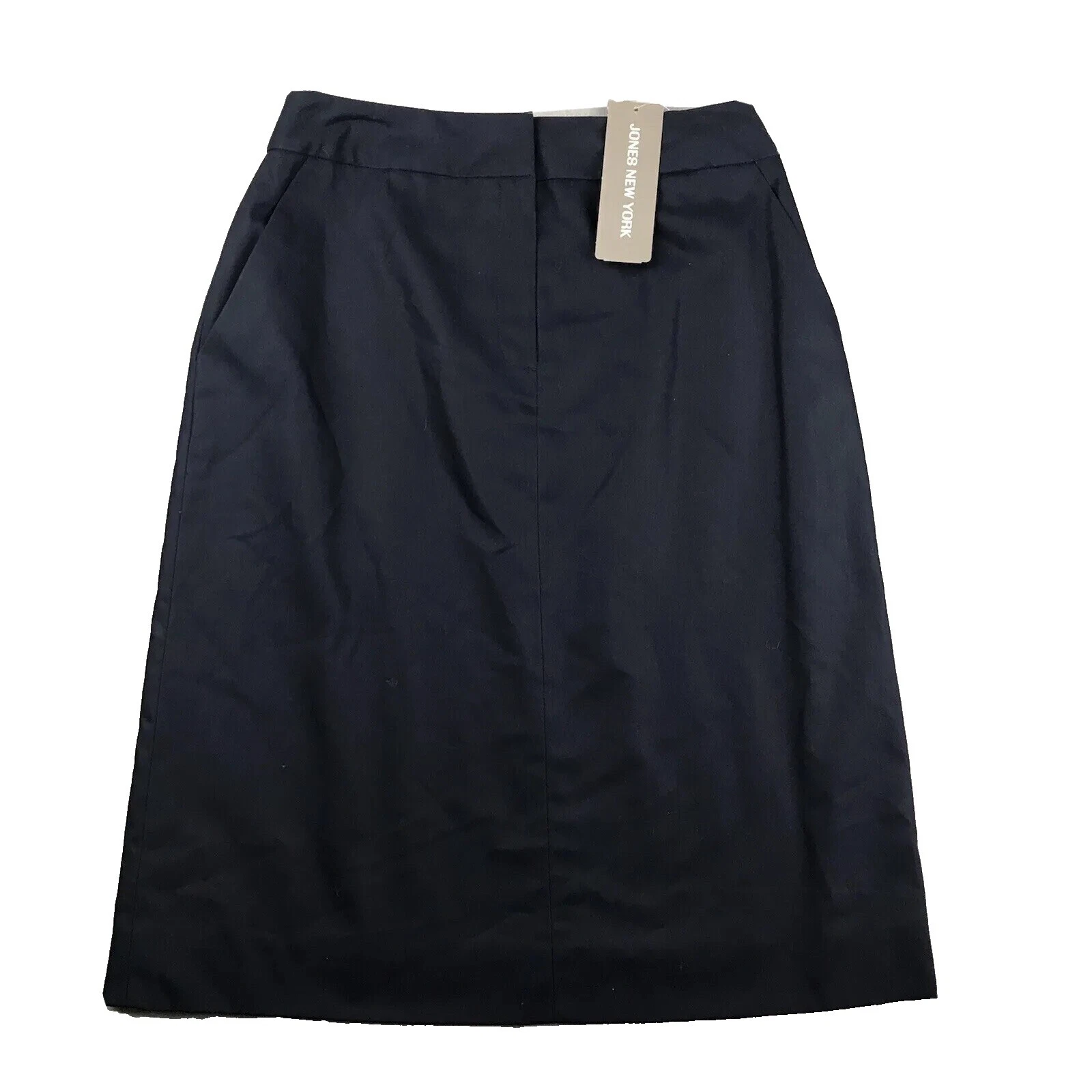 Algodón Jones New York sólida recta y Faldas Lápiz para Mujeres