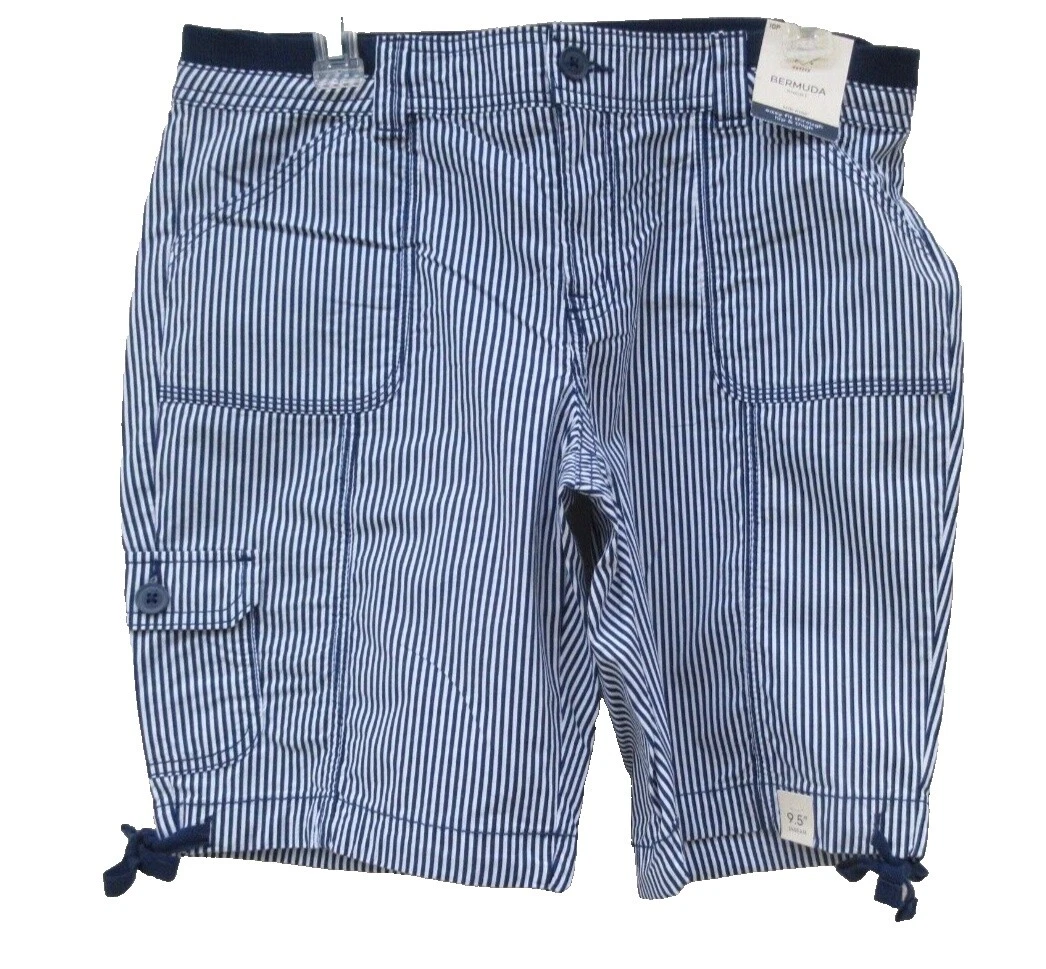 Petites Striped Shorts for Women