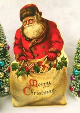 Bethany Lowe Merry Christmas Santa Dummy Board New 16 by 9.5 inch