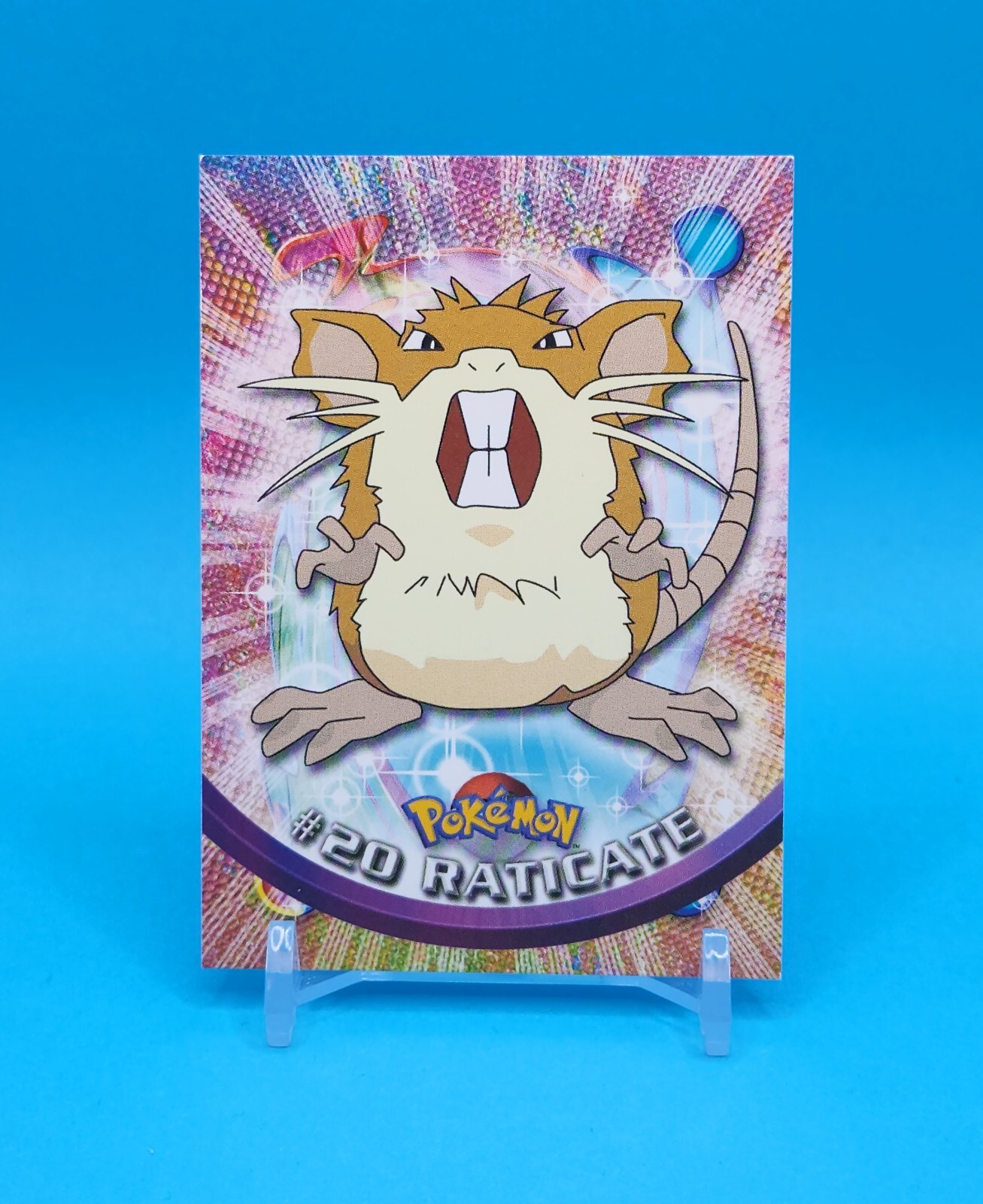Pokemon Card - Raticate #20 - Topps Series 1 - Red Logo