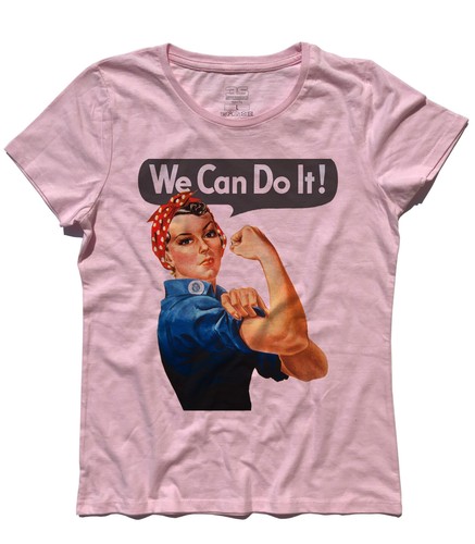 Women's T-Shirt WE CAN DO IT! Feminism Poster Rosie The Riveter 2 - Picture 2 of 3