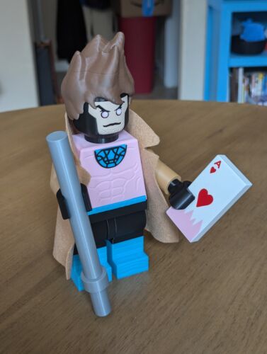 3D-gedruckte Marvel Gambit große 8,5" - 9,5" Minifigur - Bild 2 von 8