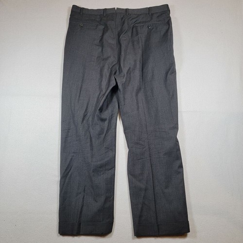 Pantalone uomo Ermenegildo Zegna plissettato lana taglia 38 grigio antracite - Foto 2 di 9