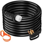 10-75ft Generator Power Cord 50A 14-50P to CS6364 Locking Connector