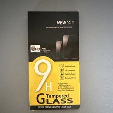 NEW'C Clear Ultra Slim Tempered Glass Screen Protector 9H Anti-Fingerprint