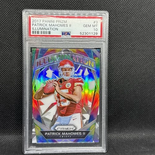 2017 Panini Prizm - Illumination Patrick Mahomes II #3 Silver Prizm (RC) PSA 10