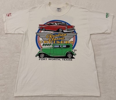 2003 Christian Classic Cruisers T-Shirt Men s L Fort Worth, Texas Gildan Car Tee