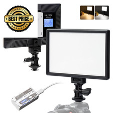 VILTROX 15W LED Video Light Panel, 3300K-5600K On Camera CCT  Super Slim