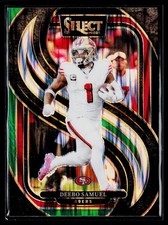 2024 Panini Select #146 Deebo Samuel Black & Green Prizm Shock 49ers