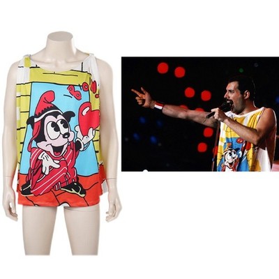 Queen Freddie Mercury Bedruckte Weste Cosplay Kostüm Party Karneval Oberteile
