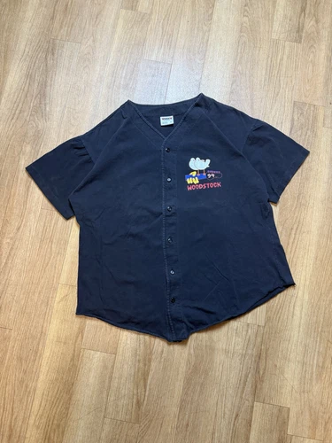 Rare Vintage Woodstock Concert Baseball T-Shirt Black M 1990s vintage concert t-shirt, vintage, size XL, single stitch, B+ condition