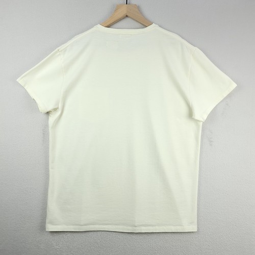 Indigofera Wilson Shirt Mens Large Cockatoo White Supima Cotton Pocket Tee - Picture 2 of 9