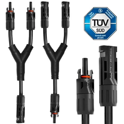 SIGA IMPULSIVE DYNAMIK Y Solarstecker 6mm 1 Paar Kabel Verteiler PV Solarkabel Kupplung Stecker Solar