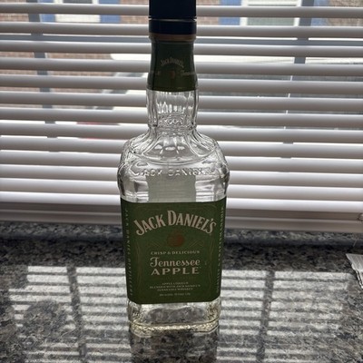 Bottle of Jack Daniels Tennessee Apple Whiskey 1.75L EMPTY Bottle VG Condition