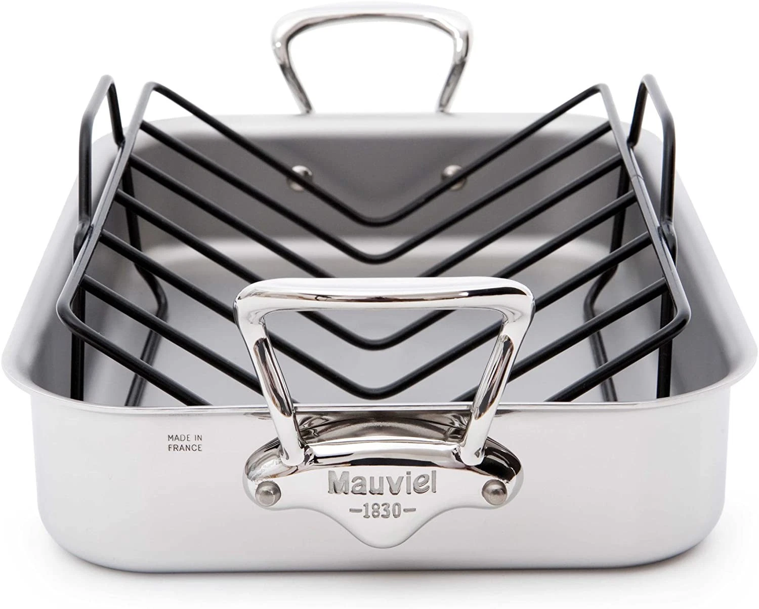 Mauviel M'Cook Stainless Steel Roasting Pan With Rack, 13.5 X 9.8 Inch
Opens in a new window or tab