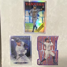 Topps Stars of MLB 2022 Aaron Judge 3 Card Lot Yankees MLB Trading Cards MINT 