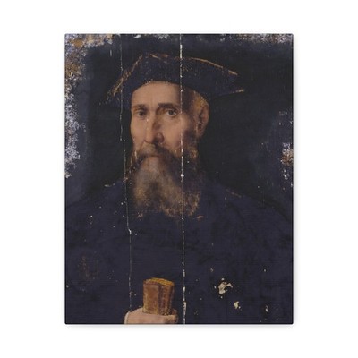 Unidentified (Italian) - A Venetian Senator - 16th century - Canvas Wall Art