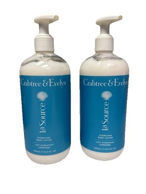 2x Crabtree & Evelyn LA SOURCE Hydrating Body Lotion 16.9 oz each