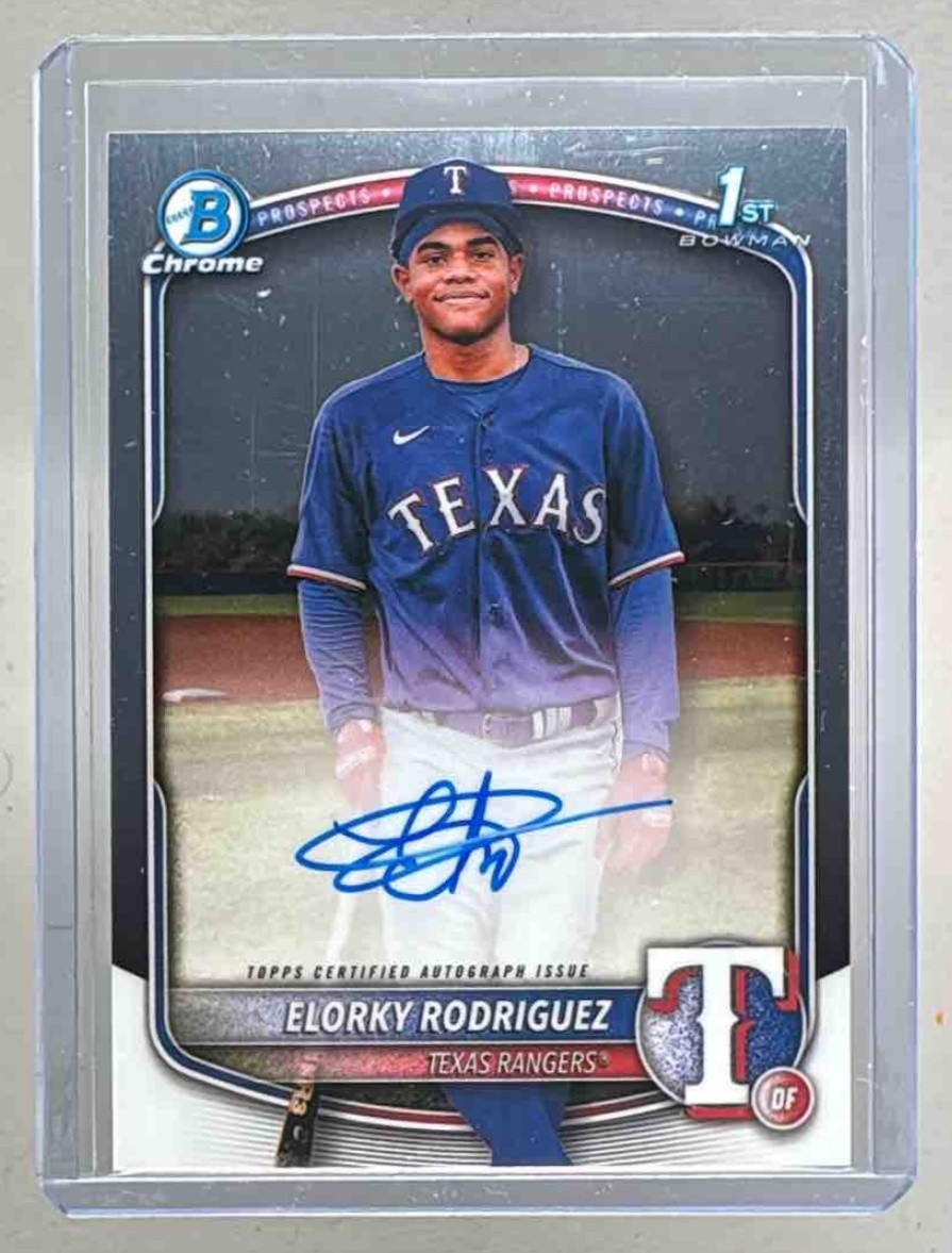 Elorky Rodriguez 2025 Bowman Chrome #CPA-ER Auto Rookie 1st RC RC